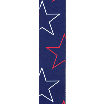 D'addario Planet Waves Americana Woven Polyester Stars & Stripes Guitar Strap - Poppa's Music 