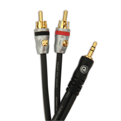 D'addario Planet Waves Dual Rca to Stereo Mini Cable, 5 Feet - Poppa's Music 