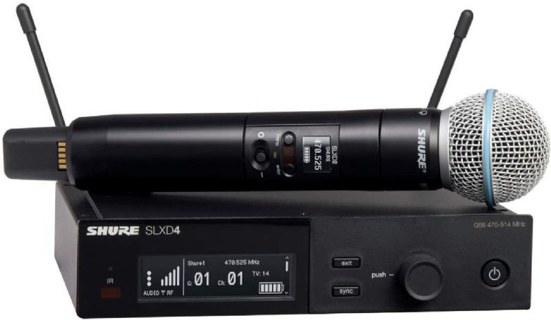 Shure Wireless System with SM58 Handheld Transmitter Model SLXD24/SM58-G58 - Premium Microphones from Shure - Just $749! Shop now at Poppa's Music