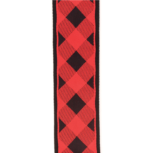 D'addario Planet Waves Americana Woven Buffalo Check Red Guitar Strap - Premium Guitar Strap from D'addario - Just $17.99! Shop now at Poppa's Music
