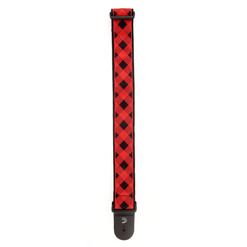 D'addario Planet Waves Americana Woven Buffalo Check Red Guitar Strap - Premium Guitar Strap from D'addario - Just $17.99! Shop now at Poppa's Music