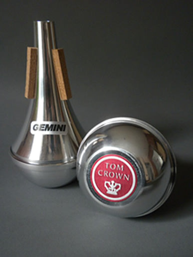 Tom Crown Trumpet Mute Gemini -All Aluminum Straight Mute - Poppa's Music 