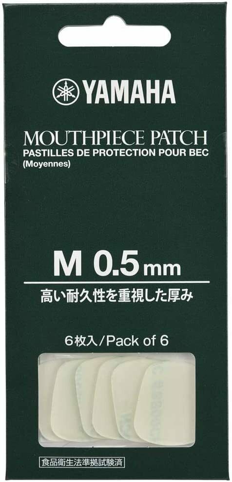 Yamaha Mouthpiece Patch; Clear; 0.5 mm; pack of 6 - Poppa's Music 