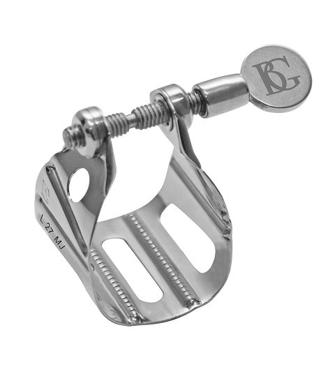 BG France Universal Jazz Ligature for Metal Mouthpiece - Silver Plated - Poppa's Music 