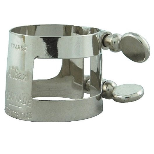 Bonade Regular Alto Sax Nickel Ligature - 2254N - Poppa's Music 