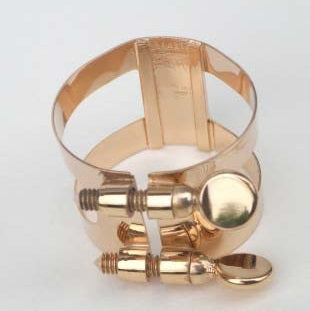 Bonade Inverted Soprano Sax Plated Ligature - Rose Gold -  2257UGP - Poppa's Music 