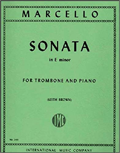IMC BOOK - MARCELLO, Benedetto Sonata in E minor (BROWN) - 2491 - Poppa's Music 