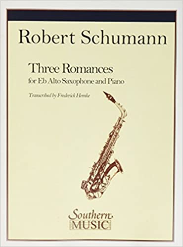Southern Music Company Book - Three Romances Alto Sax Level 5 - ST38 - Poppa's Music 