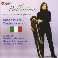 CD Bellissima, Susan Nigro,Contrabassoon - Poppa's Music 