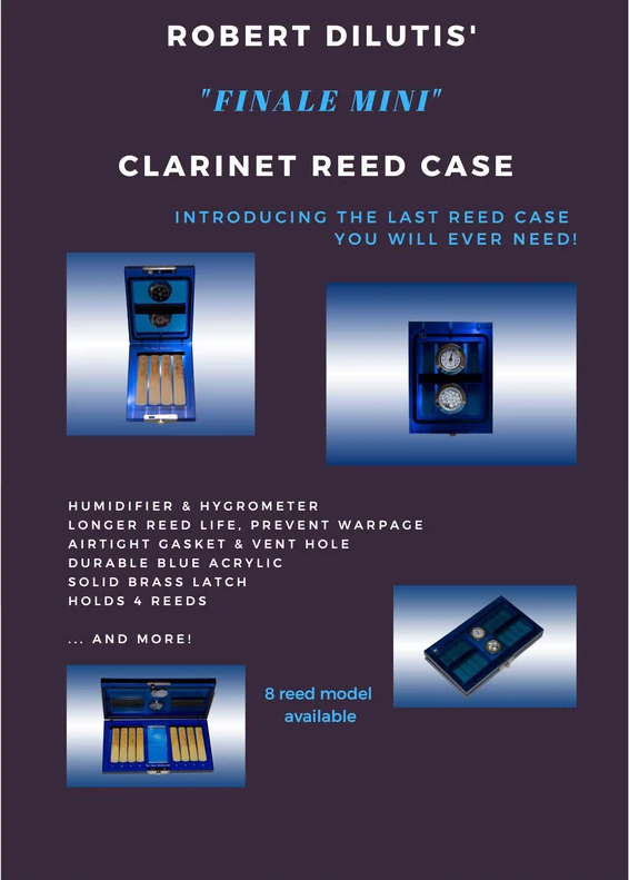 Robert DiLutis Finale Clarinet Reed Case - Premium Clarinet Reed Case from Robert DiLutis - Just $115! Shop now at Poppa's Music