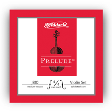 D'addario Prelude Violin D 4/4 String Medium Tension -  J813 - Poppa's Music 