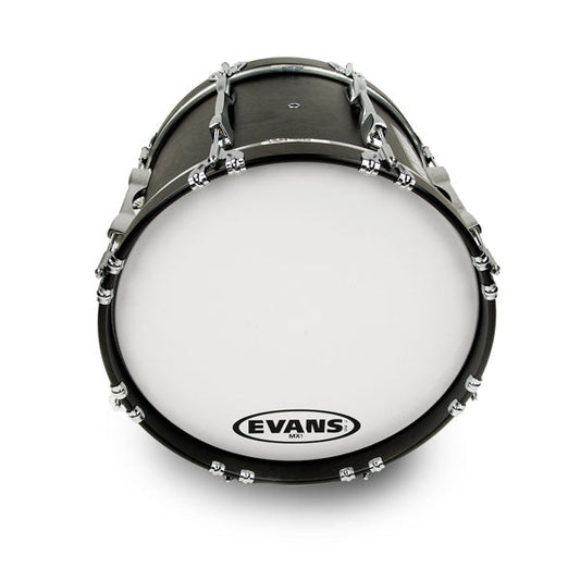 Evans White Marching Bass Drum Head - 24 MX1 - Poppa's Music 