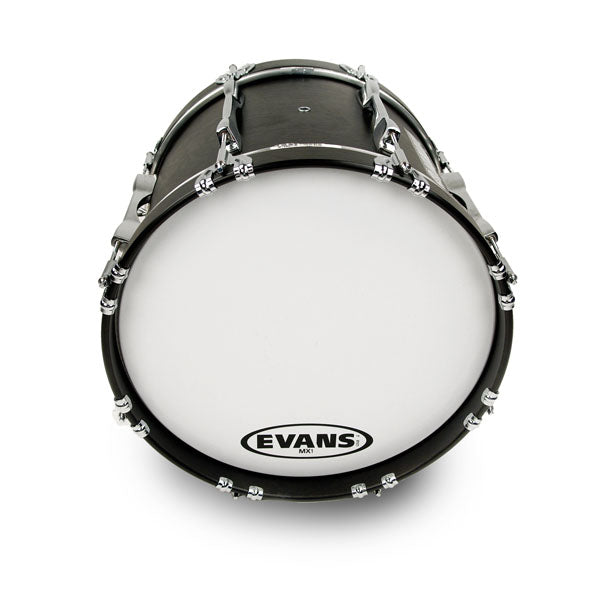 Evans White Marching Bass Drum Head - 18 MX1 - Poppa's Music 