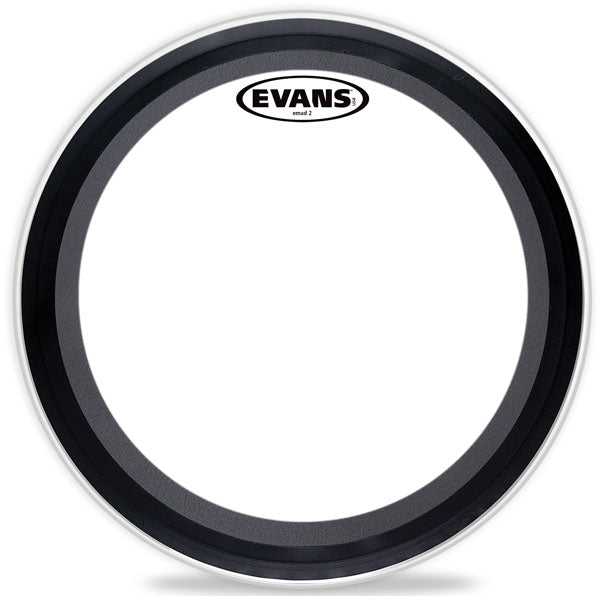 Evans EMAD2 Clear Bass Drum Head, 24 Inch - Poppa's Music 