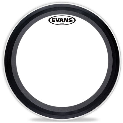 Evans EMAD2 Clear Bass Drum Head, 24 Inch - Poppa's Music 