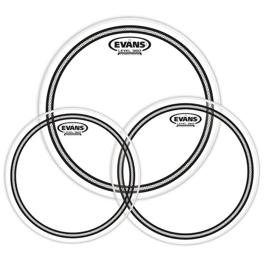 Evans EC2 Tompack, Clear, Standard (12 inch, 13 inch, 16 inch) - Poppa's Music 