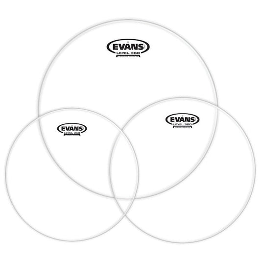 Evans G1 Tompack Clear, Standard (12 inch, 13 inch, 16 inch) - Poppa's Music 