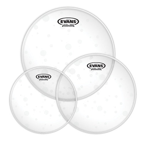 Evans Hydraulic Glass Clear Tom Head Pack - Fusion - 10, 12, 14 - Premium Drum Head from Evans - Just $55.99! Shop now at Poppa's Music