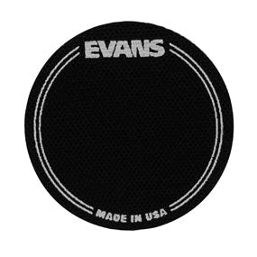 Evans EQ Black Nylon Single Bass Drum Patch - Poppa's Music 