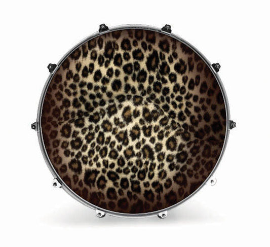 Evans Fabrics Bass Drum Head - Leopard 1 - Poppa's Music 