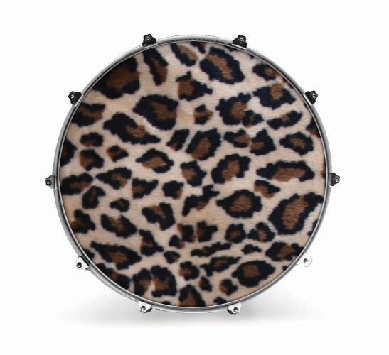 Evans Fabrics Bass Drum Head - Leopard 2 - Poppa's Music 