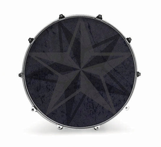 Evans Graphics Bass Drum Head - Layered Stars - Poppa's Music 