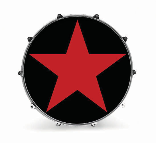 Evans Graphics Bass Drum Head - Star - Premium  from Evans - Just $95! Shop now at Poppa's Music