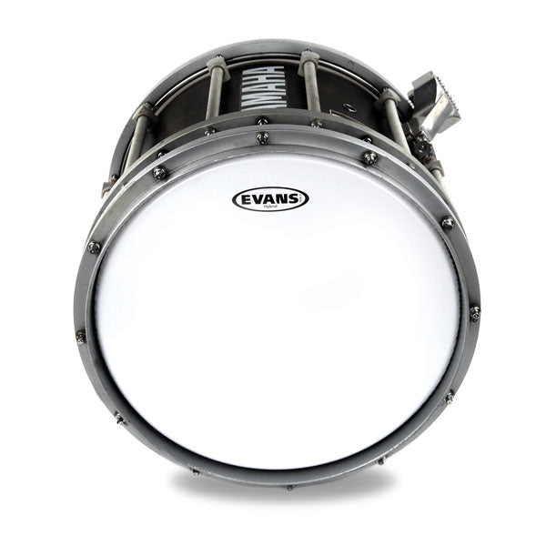 Evans Hybrid White Marching Snare Drum Head - 13 - Poppa's Music 