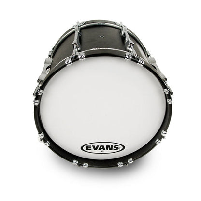 Evans MS1 White Marching Bass Drum Head - 28 - Poppa's Music 