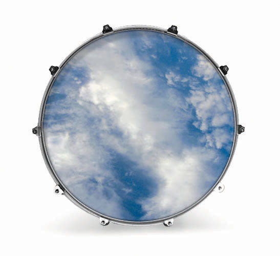 Evans Nature Bass Drum Head - SKY 1 - Premium  from Evans - Just $88.95! Shop now at Poppa's Music