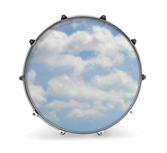 Evans Nature Bass Drum Head - SKY 2 - Poppa's Music 