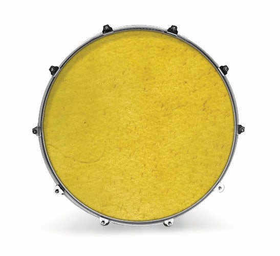 Evans Textures Series Bass Drum Head - Amber - Poppa's Music 