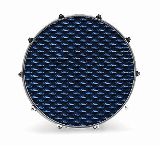 Evans Textures Series Bass Drum Head - Blue Sequins - Poppa's Music 