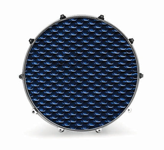 Evans Textures Series Bass Drum Head - Blue Sequins - Poppa's Music 