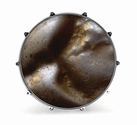 Evans Textures Series Bass Drum Head - Metal 1 - Poppa's Music 