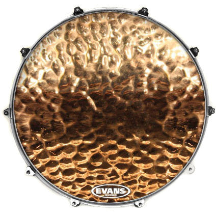 Evans Textures Series Bass Drum Head - Metal 2 - Premium  from Evans - Just $88.95! Shop now at Poppa's Music