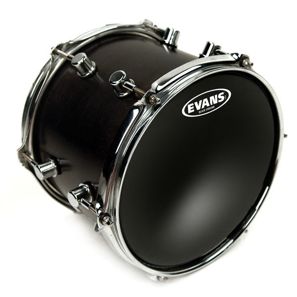 Evans Black Chrome Tom Head Pack - Rock - 10, 12, 16 - Premium Drum Head from Evans - Just $57.99! Shop now at Poppa's Music