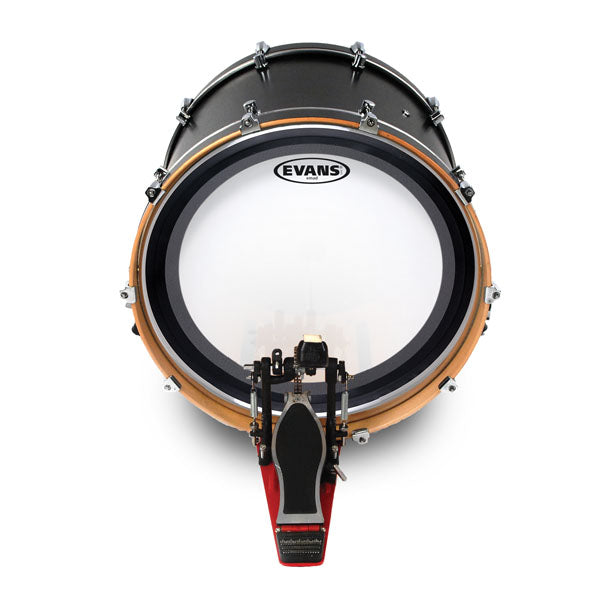 Evans EMAD Coated White Bass Drum Head, 26 Inch - Poppa's Music 