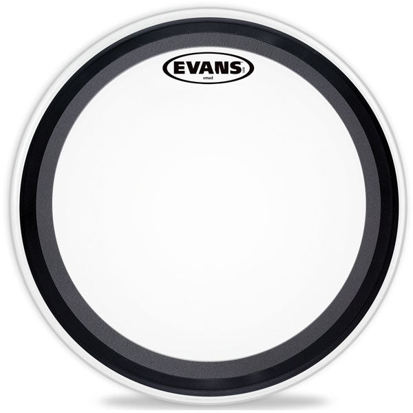 Evans EMAD Coated White Bass Drum Head, 22 Inch - Premium Bass Drum Head from Evans - Just $54.99! Shop now at Poppa's Music