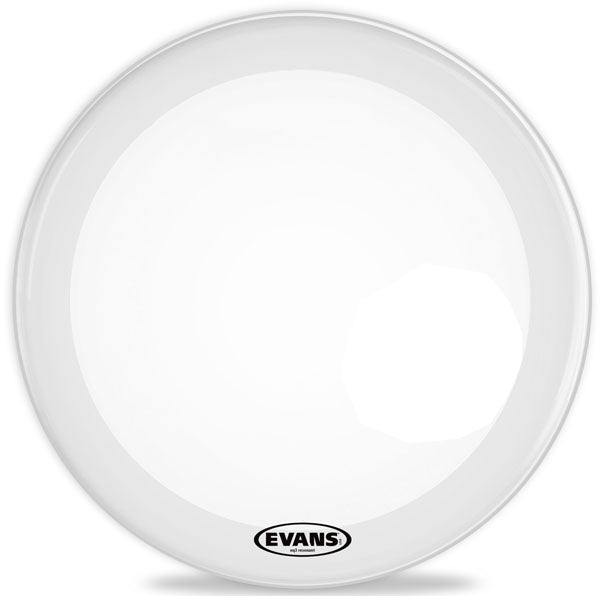 Evans EQ3 Coated White Bass Drum Head - NO Port - 18 - Premium Bass Drum Head from Evans - Just $47.05! Shop now at Poppa's Music