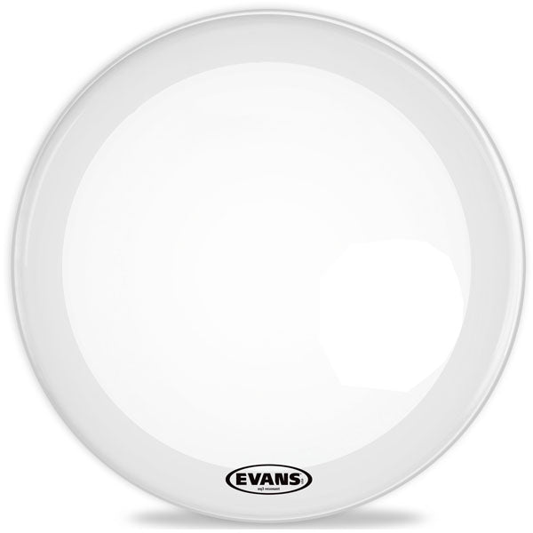 Evans EQ3 Resonant Smooth White Bass Drum Head - NO Port - 24 - Poppa's Music 