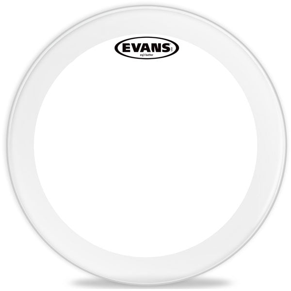 Evans EQ3 Clear Bass Drum Head - 22 - Poppa's Music 