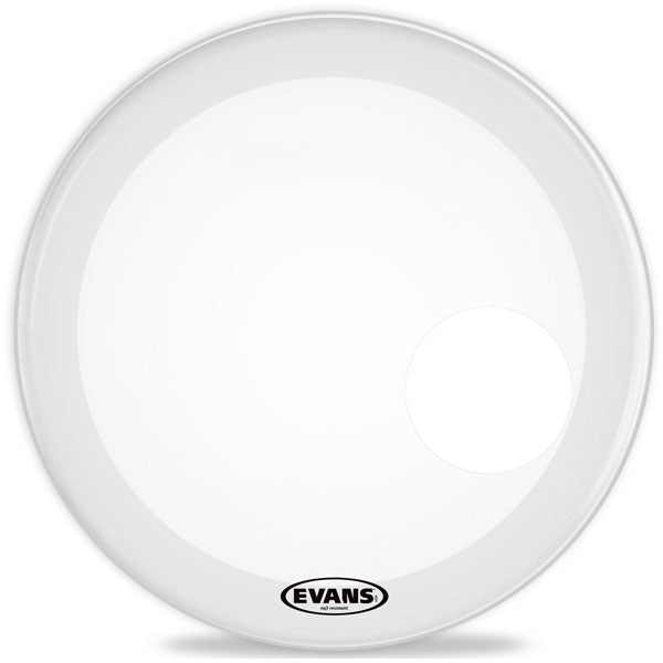 Evans EQ3 Coated White Bass Drum Head - 18 - Premium Bass Drum Head from Evans - Just $51.99! Shop now at Poppa's Music