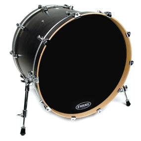 Evans Resonant Black Bass Drum Head - 18 - Premium Bass Drum Head from Evans - Just $44.99! Shop now at Poppa's Music