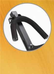 Hercules Alto or Tenor Stand with Flute/Clarinet Peg & Bag - DS532BB - Poppa's Music 