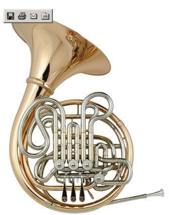 Holton Double French Horn Solid Nickel Silver H-105 - Poppa's Music 