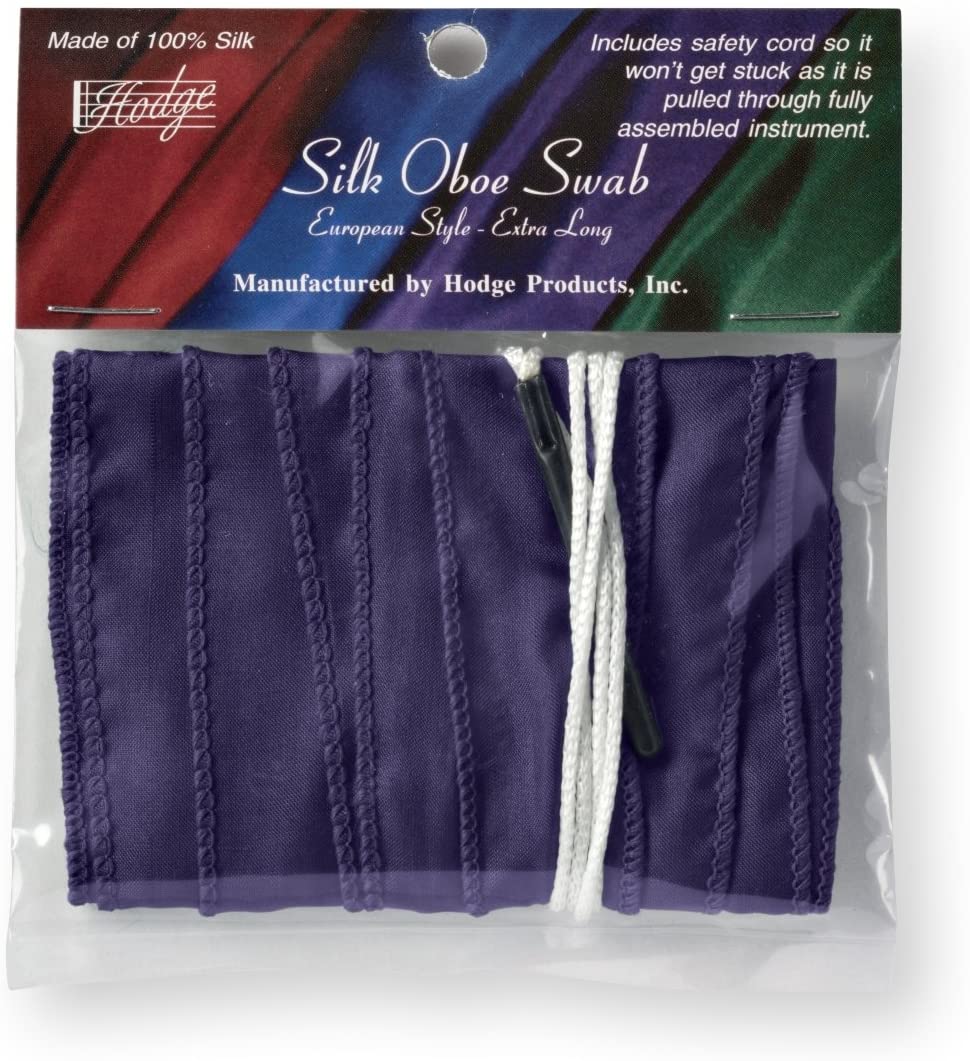 Hodge Long Oboe Silk Swab - European-style - Poppa's Music 