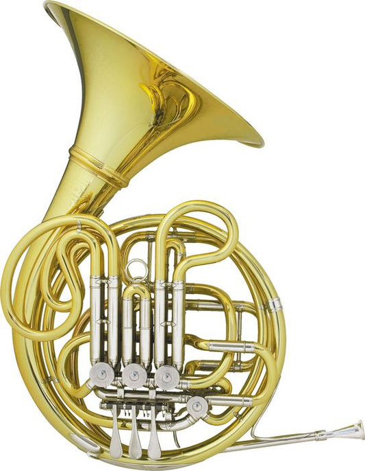 Hans Hoyer Double Bloom F/Bb French Horn - Ball Linkage - Detachable Bell - Unlacquered - 7801A-1-0 - Poppa's Music 