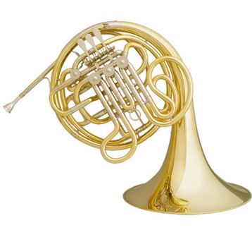 Hans Hoyer Double Bloom F/Bb French Horn - Ball Linkage - Unlacquered - 7801 - Poppa's Music 
