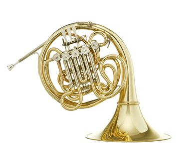 Hans Hoyer Double Custom F/Bb French Horn - String Linkage - Detachable Bell - Gold Brass - C12G-L - Poppa's Music 
